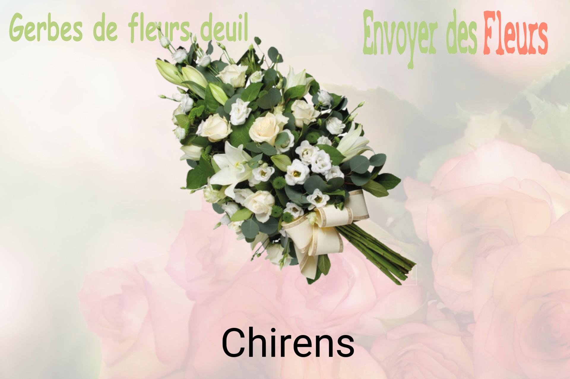 Gerbe de fleurs de deuil livrée à Chirens